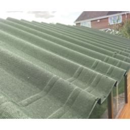 Onduline Easyfix Corrugated Bitumen Roofing Sheets Green 2000mm x 2.6mm x 820mm 5 Pack