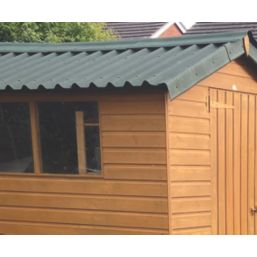 Onduline Easyfix Corrugated Bitumen Roofing Sheets Green 2000mm x 2.6mm x 820mm 5 Pack