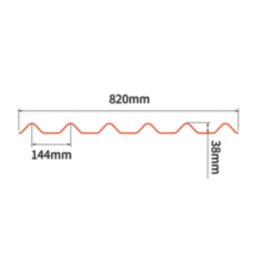 Onduline Easyfix Corrugated Bitumen Roofing Sheets Green 2000mm x 2.6mm x 820mm 5 Pack