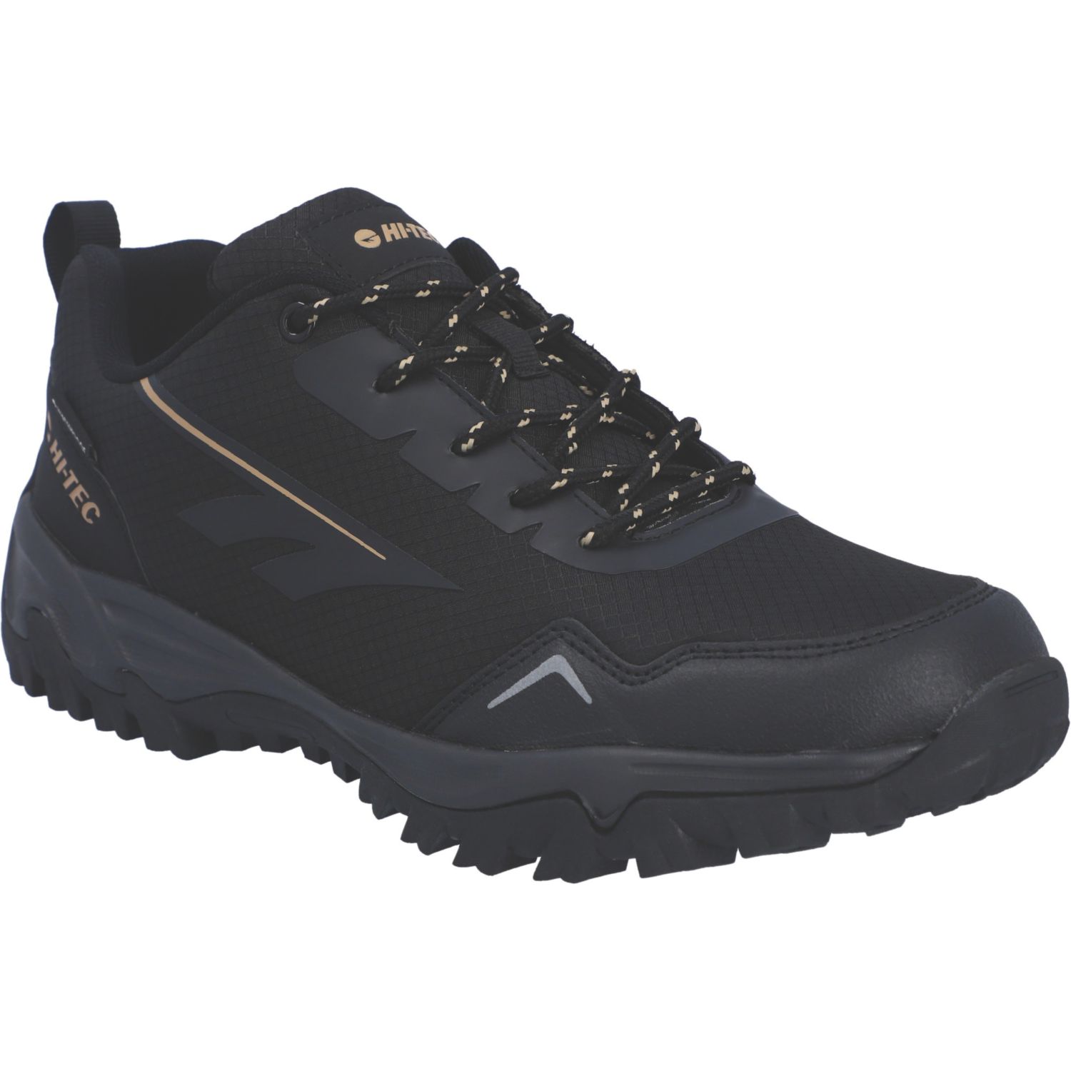 Hi-Tec Jaguar Sport Size 8 Black Waterproof Non Safety Trainers (318EK)