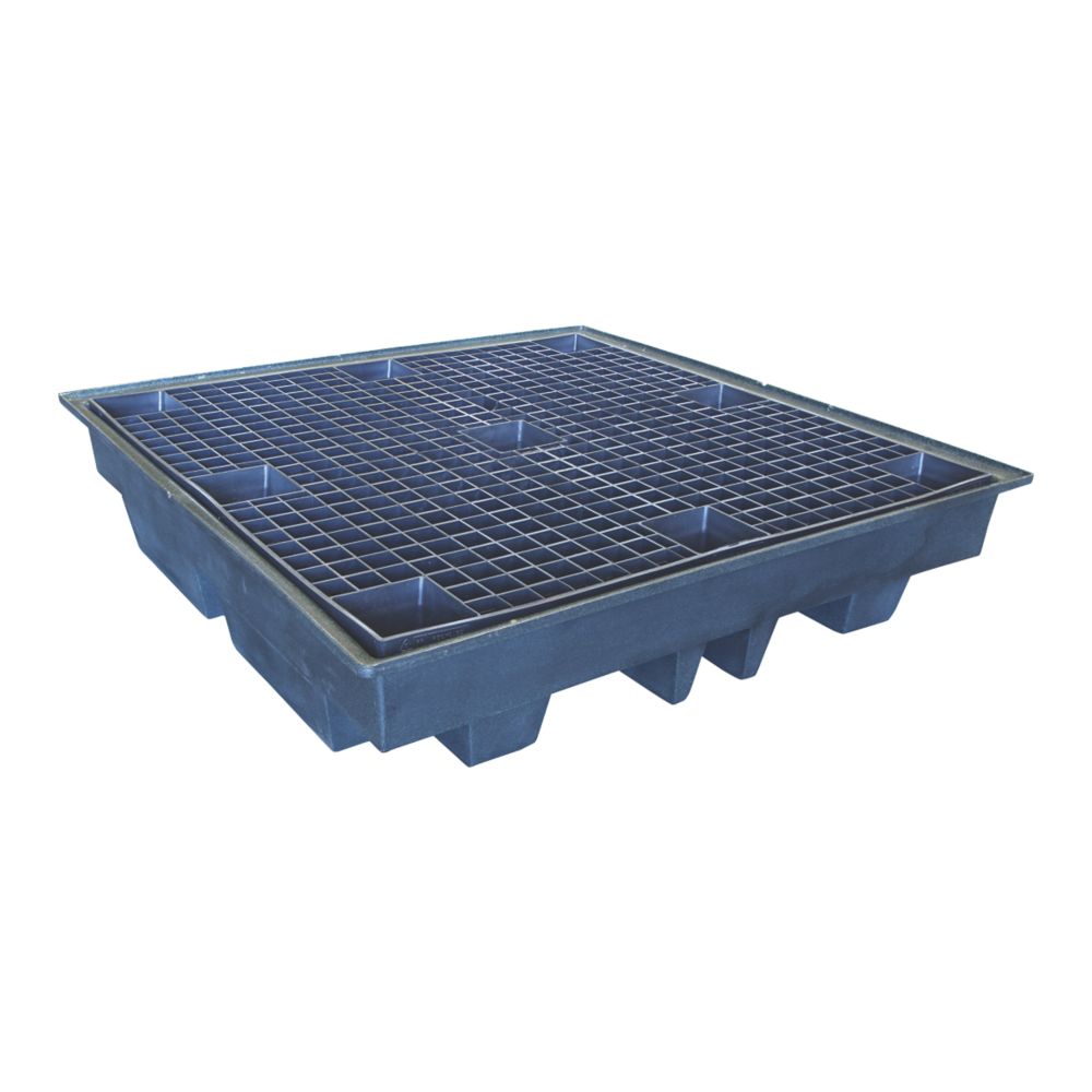 Essentials BP4LR Bund Pallet 4 x 205Ltr Drums Screwfix