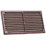 Map Vent Fixed Louvre Vent with Flyscreen Brown 152mm x 76mm