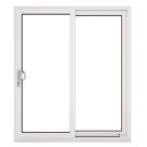 Crystal  Left-Handed White uPVC Sliding Patio Door Set 2090mm x 1790mm