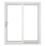 Crystal  LH White uPVC Sliding Patio Door Set 2090mm x 1790mm