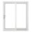Crystal  Left-Handed White uPVC Sliding Patio Door Set 2090mm x 1790mm