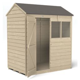 Forest  6' x 4' (Nominal) Reverse Apex Overlap Timber Shed