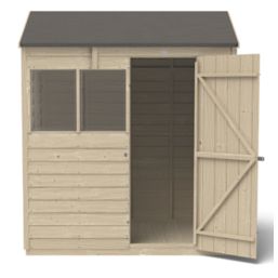 Forest  6' x 4' (Nominal) Reverse Apex Overlap Timber Shed