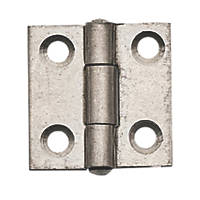 Self-Colour  Fixed Pin Butt Hinges 25 x 24.5mm 2 Pack