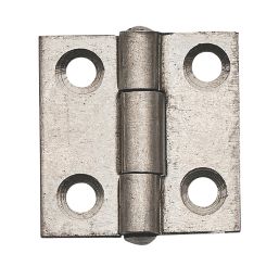 Self-Colour  Fixed Pin Butt Hinges 25mm x 24.5mm 2 Pack