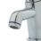 Highlife Bathrooms Skara Chrome 132mm Push Button Mono Basin Pillar Tap