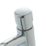 Highlife Bathrooms Skara Chrome 132mm Push Button Mono Basin Pillar Tap