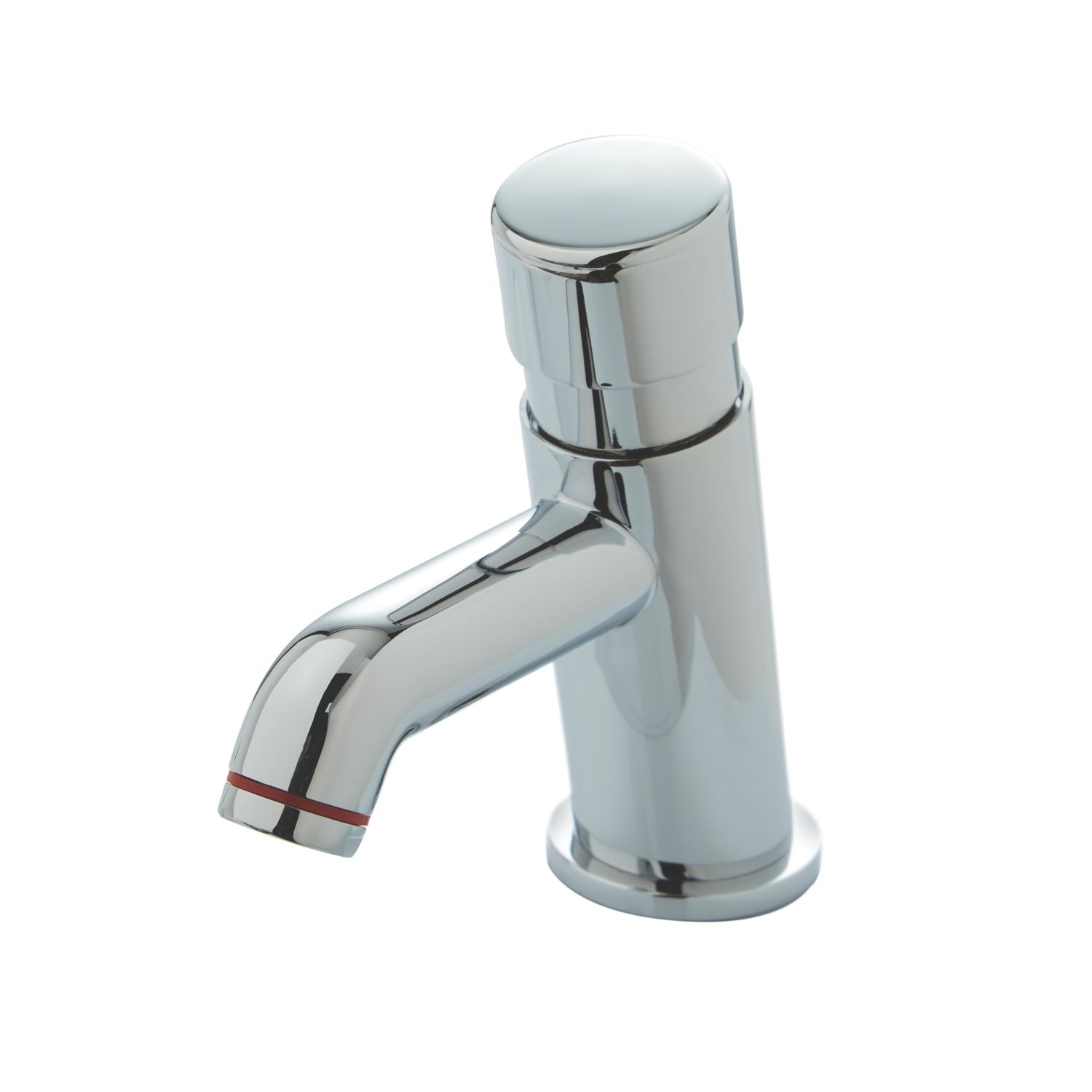 Highlife Bathrooms Skara Push Button Non-Concussive Basin Tap Chrome (318PW)