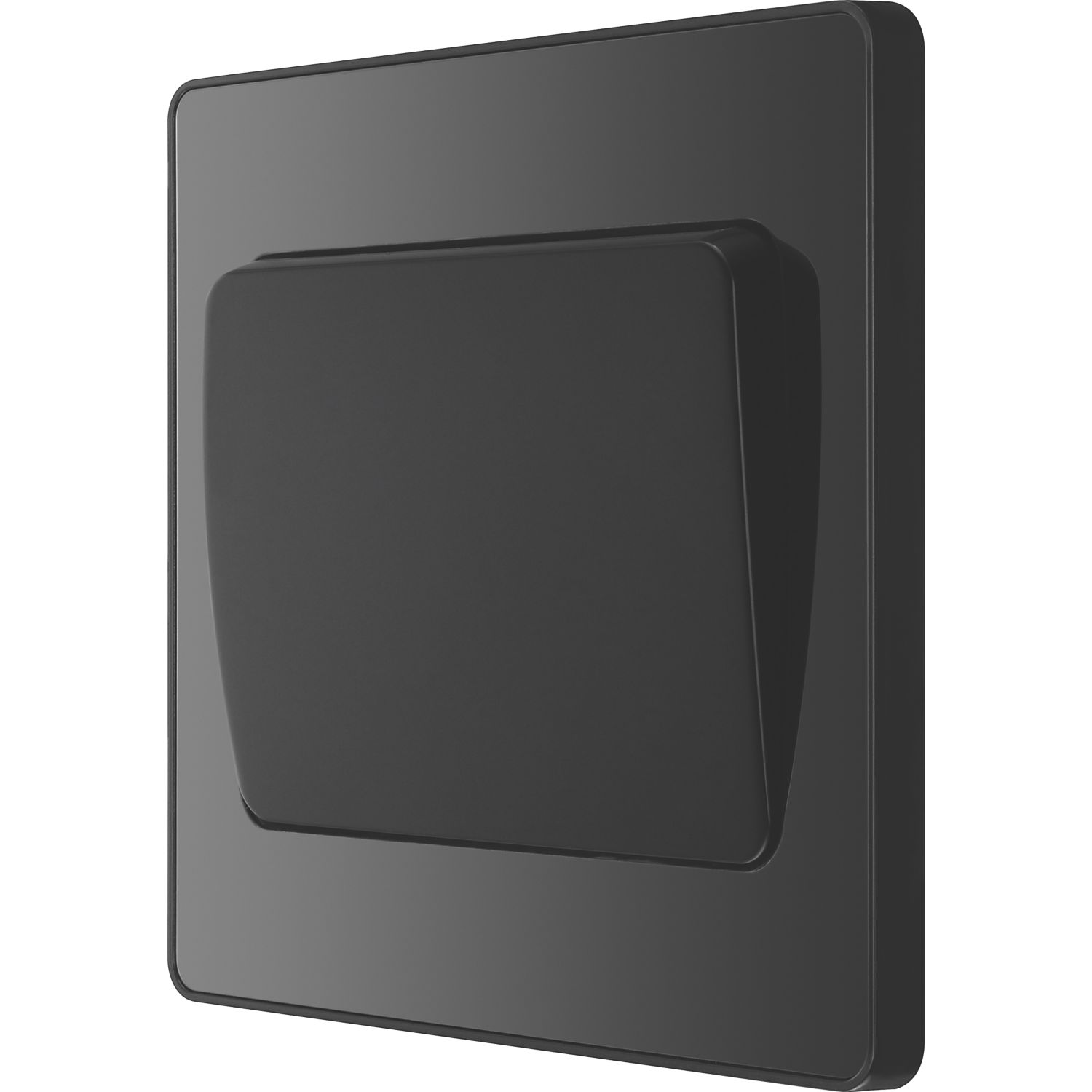 British General Evolve 20A 16AX 1-Gang 2-Way Wide Rocker Light Switch Black Chrome (318PY)