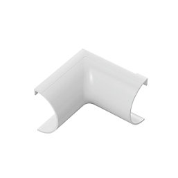 D-Line White Micro+ Trunking Internal Bends 20mm x 10mm 2 Pack