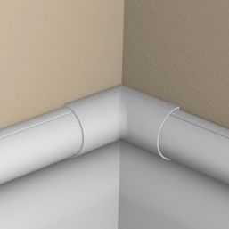 D-Line White Micro+ Trunking Internal Bends 20mm x 10mm 2 Pack