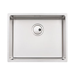 Abode Matrix 1 Bowl Stainless Steel Undermount & Inset Kitchen Sink  540mm x 440mm