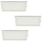 VEW Slim Rectangular LED Cabinet Lights White 6W 300lm 3 Pack