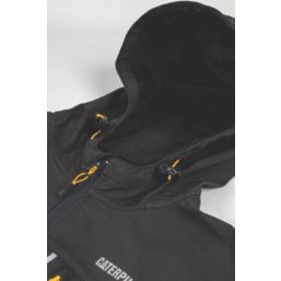 CAT Capstone  Hooded Soft Shell Jacket Black Small 36-38" Chest