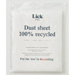 LickTools Polyethylene Dust Sheet 3.65m x 3.65m