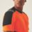 Regatta Hi-Vis XPro Short Sleeve T-Shirt Black/Orange 3X Large 51" Chest