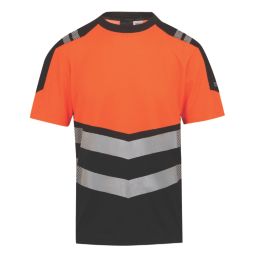Regatta Hi-Vis XPro Short Sleeve T-Shirt Black/Orange 3X Large 51" Chest