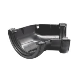 FloPlast  uPVC 135° Half Round Gutter Angle Black 112mm