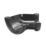 FloPlast  uPVC 135° Half Round Gutter Angle Black 112mm