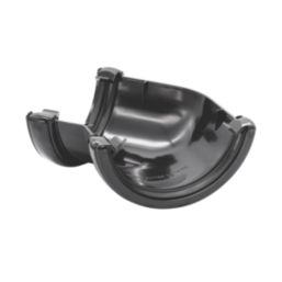 FloPlast  uPVC 135° Half Round Gutter Angle Black 112mm