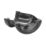 FloPlast  uPVC 135° Half Round Gutter Angle Black 112mm