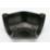 FloPlast  uPVC 135° Half Round Gutter Angle Black 112mm