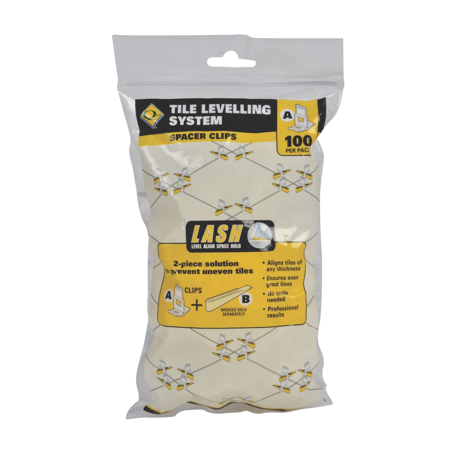 Vitrex Lash Tile Levelling System Spacer Clips 100 Pack (3191F)