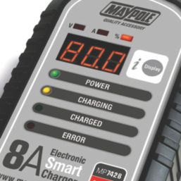 Maypole MP7428 8A Electronic Battery Charger  12V