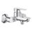Refurb Grohe Start Edge Chrome 119mm Wall Mounted Lever 2 Tap Holes Bath Shower Mixer Tap