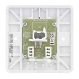 Hager Sollysta WMBTS 1-Gang Slave White with White Inserts