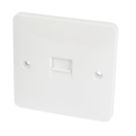 Hager Sollysta WMBTS 1-Gang Slave White with White Inserts