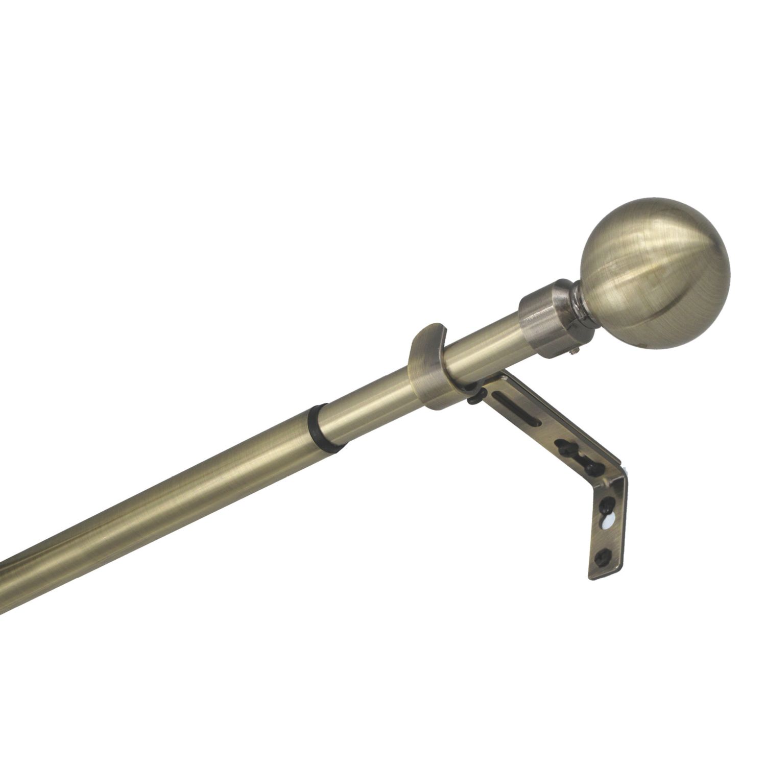 Renaissance Antique Brass Curtain Pole 19/16mm x 120-210cm (319CK)