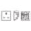 Knightsbridge  13A Unswitched Modular Socket Black