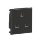 Knightsbridge  13A Unswitched Modular Socket Black