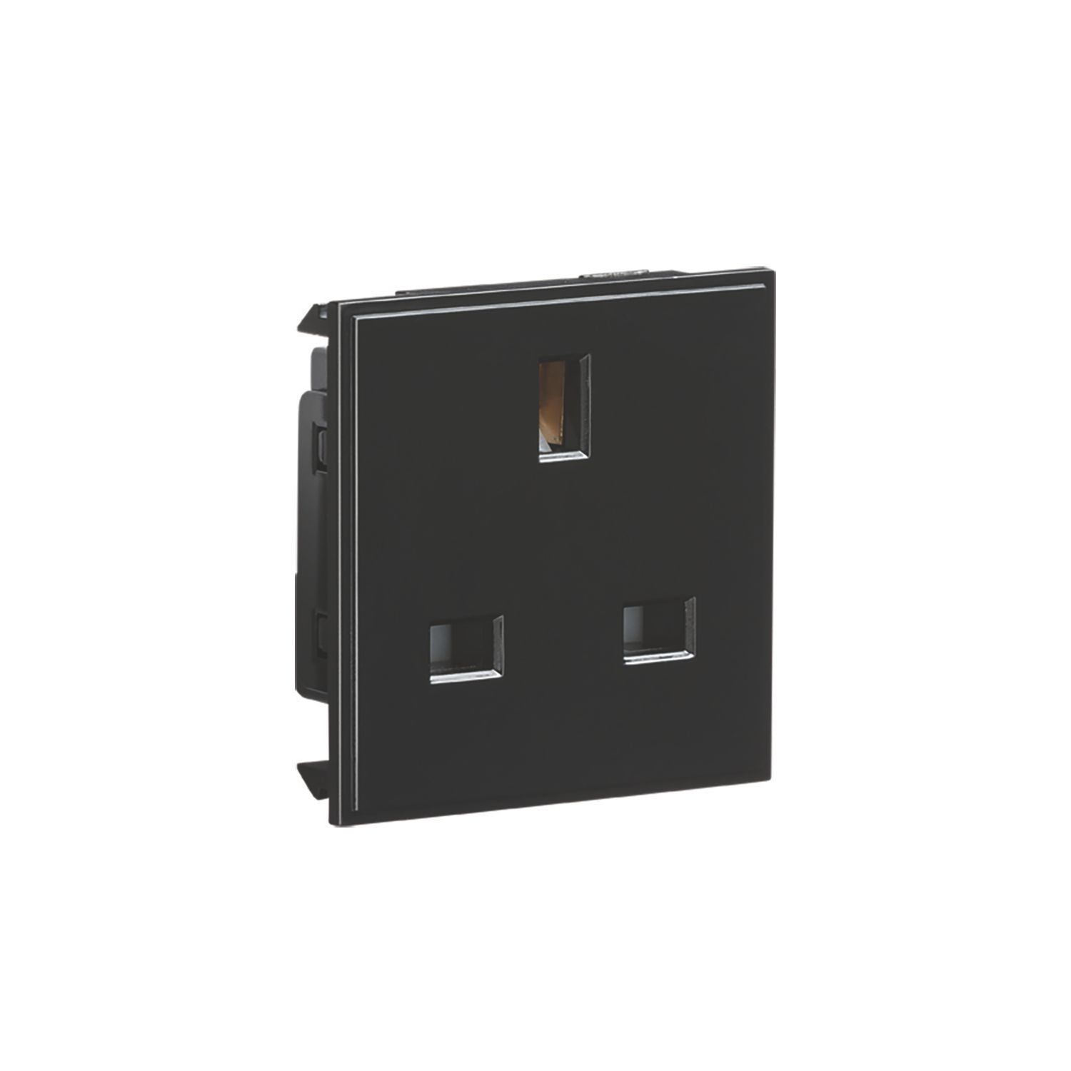 Knightsbridge 13A Unswitched Modular Socket Black (319CR)