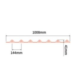 Onduline Grey Foam Eave Filler 40mm x 1.08m 4 Pack