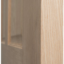 Unfinished Oak Wooden 4-Panel Internal Fire Victorian-Style Door 1981mm x 686mm
