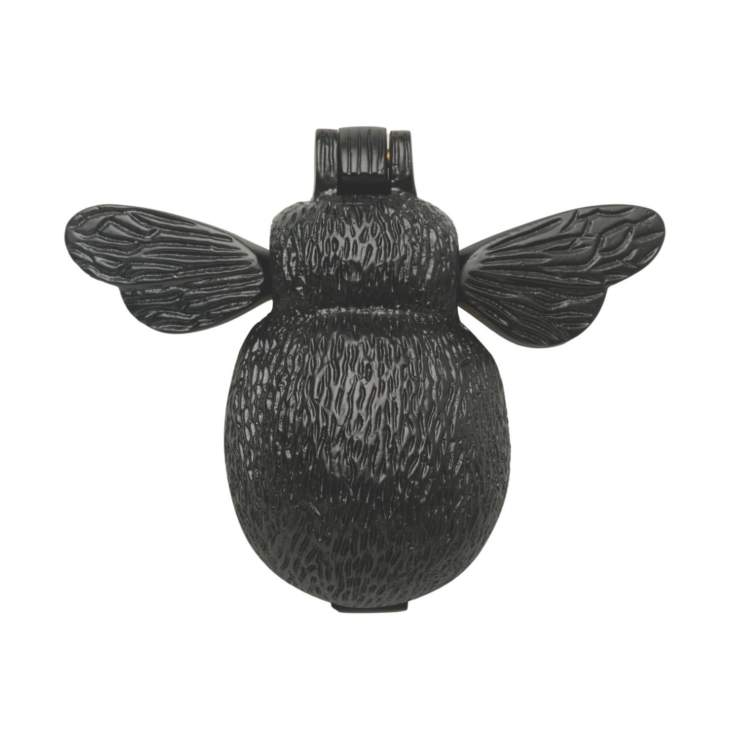 Hardware Solutions Door Knocker Bumble Bee Matt Black 127mm x 98mm (319KK)
