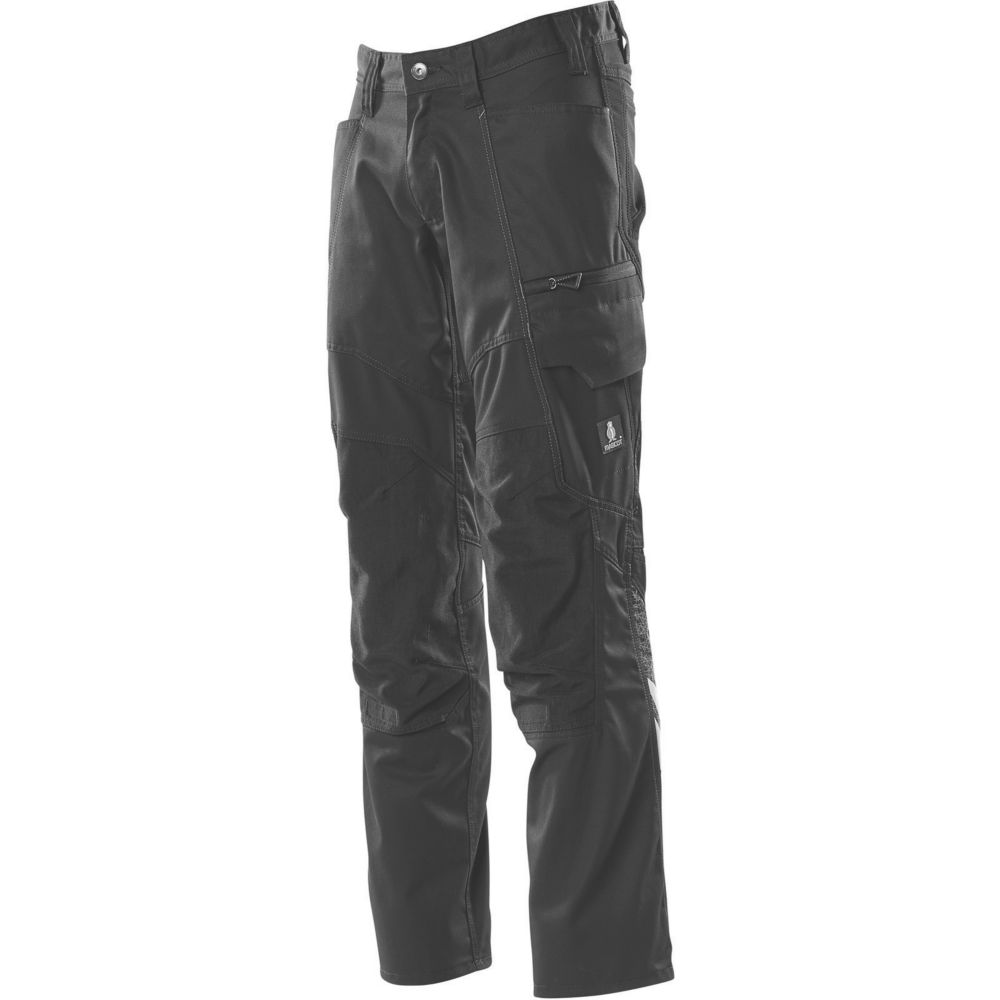Mascot Accelerate 18579 Work Trousers Black 34.5" W 32" L Screwfix