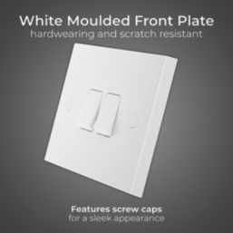 British General 900 Series 20A 16AX 2-Gang 2-Way Light Switch  White