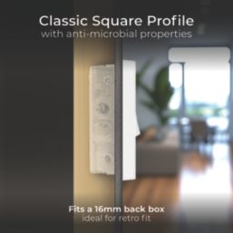 British General 900 Series 20A 16AX 2-Gang 2-Way Light Switch  White