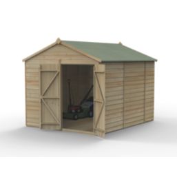 Forest Beckwood 8' x 9' 6" (Nominal) Apex Shiplap Timber Shed with Assembly
