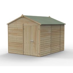 Forest Beckwood 8' x 9' 6" (Nominal) Apex Shiplap Timber Shed with Assembly