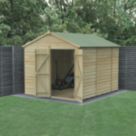 Forest Beckwood 8' x 9' 6" (Nominal) Apex Shiplap Timber Shed with Assembly