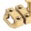 Smith & Locke Flat Door Bolt Brushed Brass 40mm