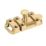 Smith & Locke Flat Door Bolt Brushed Brass 40mm